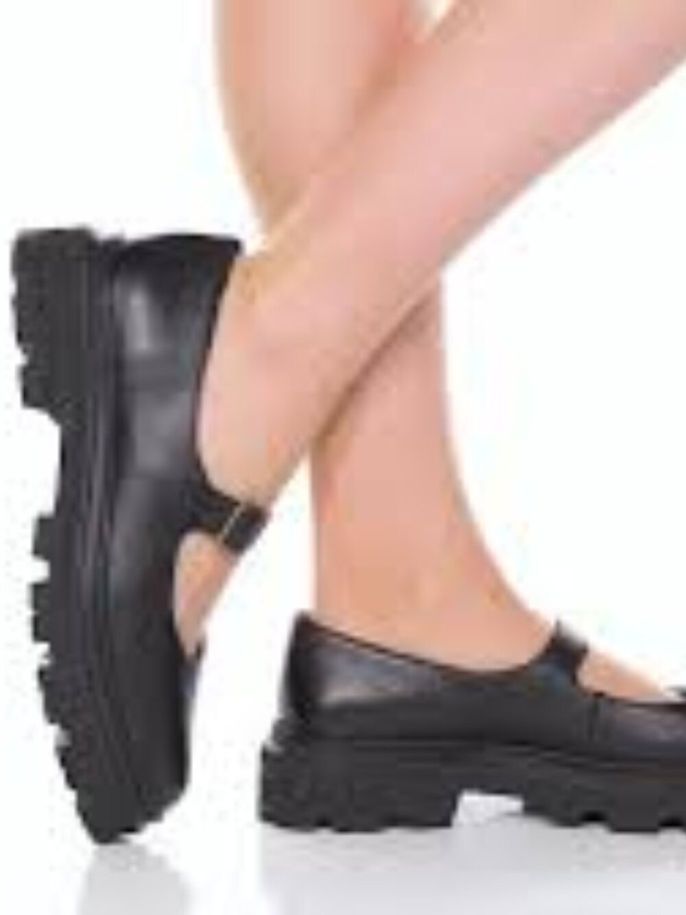 Madewell The Freya Platform Lugsole Mary Jane in True Black - Picture 14 of 16